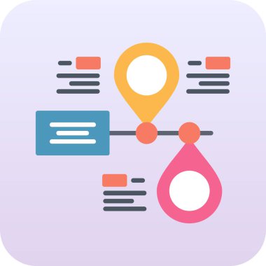 Harita konumu vektör simgesi