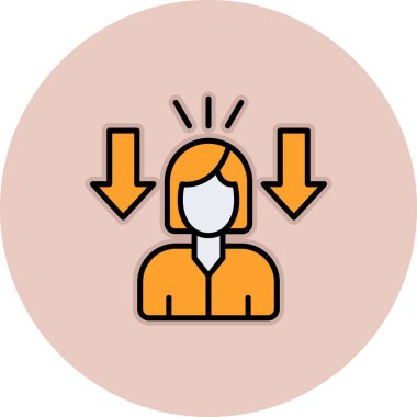 avatar kadın kullanıcı simgesi - taslak biçimi