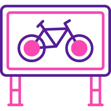 Bisiklet. Web simgesi basit illüstrasyon