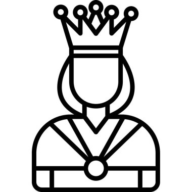Kral taç simgesi ile taç, vektör biçimi