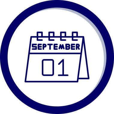 Takvim simgesinin vektör illüstrasyonu