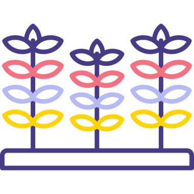 Bir bitkinin vektör illüstrasyonu