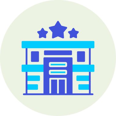 Otel modern simge vektör illüstrasyonu