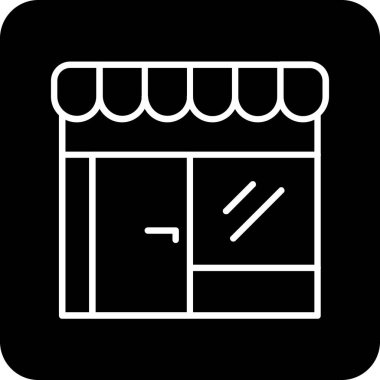 Bir alışveriş poşeti simgesinin vektör çizimi