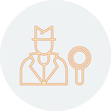 Sakallı ve şapkalı bir adamın vektör çizimi.