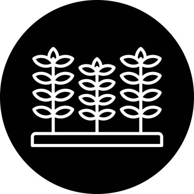 Modern bitki simgesinin vektör illüstrasyonu