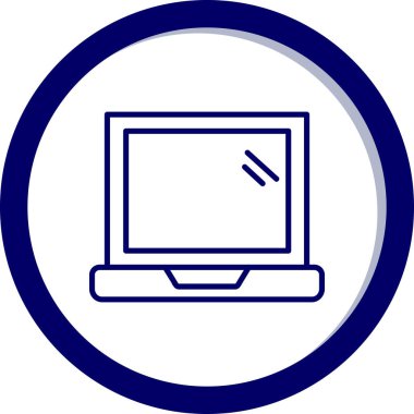 monitör vektör simgesini modern basit tasarımı izle