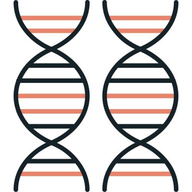 DNA simgesi vektör illüstrasyonu
