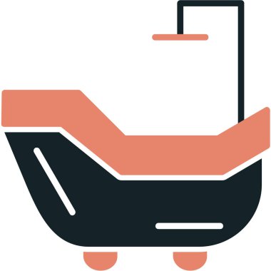 tekne web simgesi, basit vektör illüstrasyonu