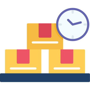 kutu düz simgesi, vektör, illüstrasyon