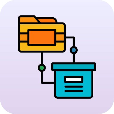 kutu simgesi vektör çizimi çizimi