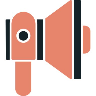 duyuru megafon simgesi düz stil