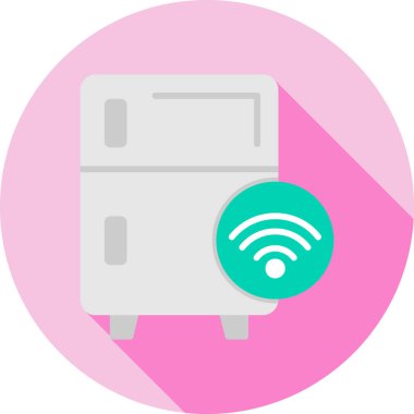 Kablosuz. Web simgesi basit illüstrasyon