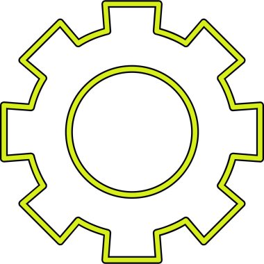 Dişliler. Web simgesi basit illüstrasyon