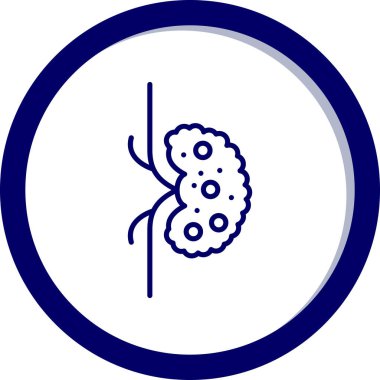 Virüs simgesinin vektör illüstrasyonu