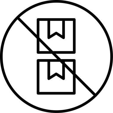 simge yok, vektör illüstrasyonu