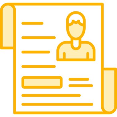 Belge. Web simgesi basit illüstrasyon