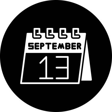 Takvim Eylül ikonu tasarımı