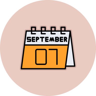 Takvim simgesinin vektör illüstrasyonu