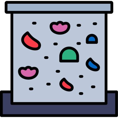 Dondurma ikonu. vektör illüstrasyonu