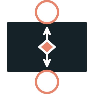 oklar düz simge vektör çizim