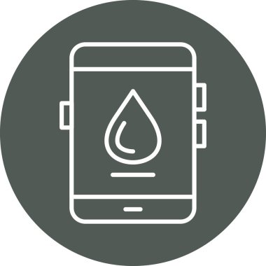 Cep telefonu simgesinin vektör illüstrasyonu