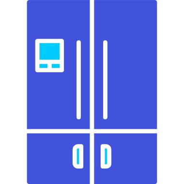 Buzdolabı simgesinin vektör illüstrasyonu