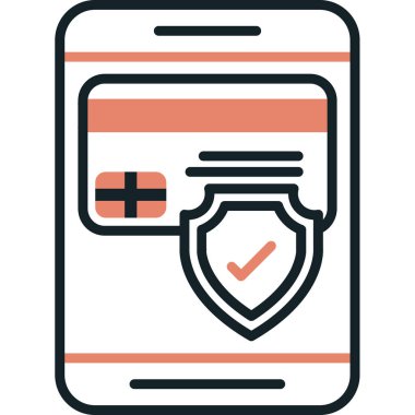 Cep telefonu simgesi, vektör illüstrasyonu