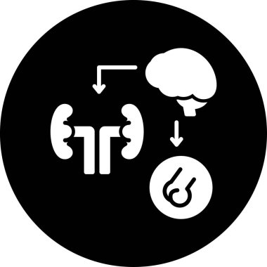 Böbrek simge vektör çizim