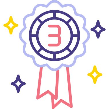 ödül madalyası modern ikon vektör illüstrasyonu