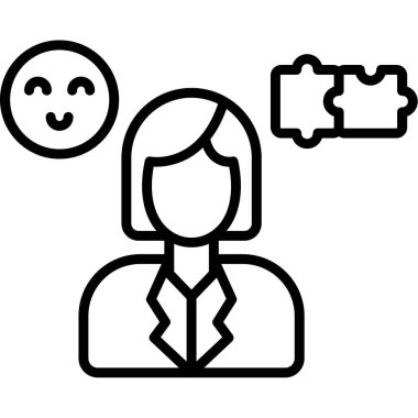 Konuşma baloncukları olan iş kadını vektör çizimi