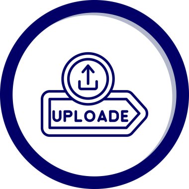 Yükle. Web simgesi basit illüstrasyon