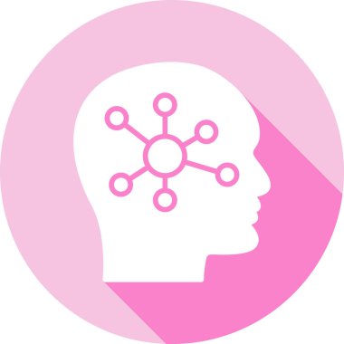 Beyin. Web simgesi basit tasarım