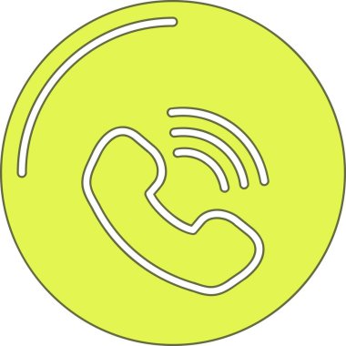 Telefonunuz var. Web simgesi basit illüstrasyon