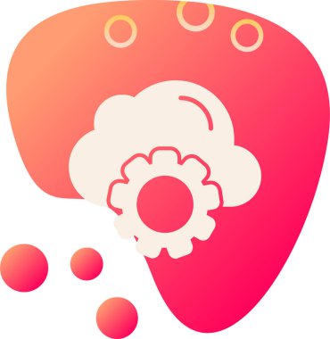 Beyin ikonu. vektör illüstrasyonu