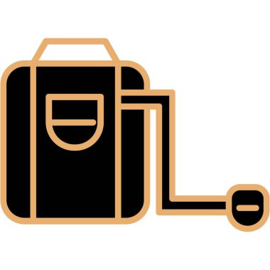 torba simgesi. Basit resimleme