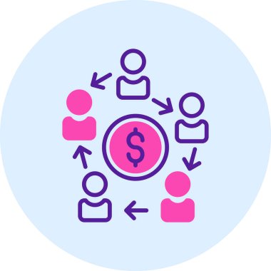 işletme finans para simgesi