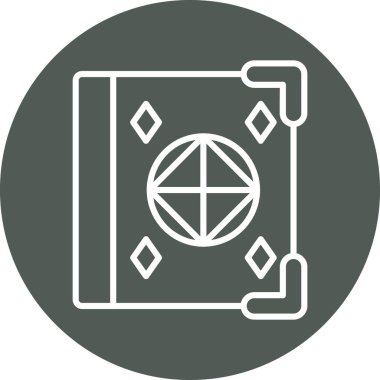 Pusula. Web simgesi basit illüstrasyon