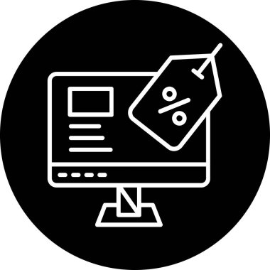 Dizüstü bilgisayar simgesi vektör çizimi