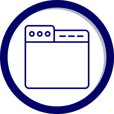 Çamaşır simgesinin vektör illüstrasyonu