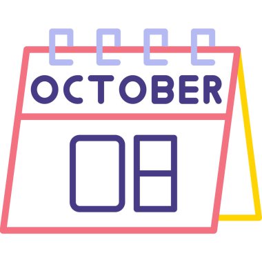 Takvim simgesinin vektör illüstrasyonu