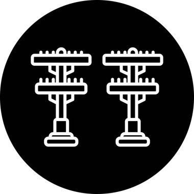 Moda biçimi izole edilmiş arkaplanda iki bayrak simgesi