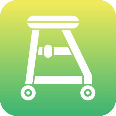 El arabası vektör simge işareti simge vektör çizim kişisel ve ticari kullanım için..