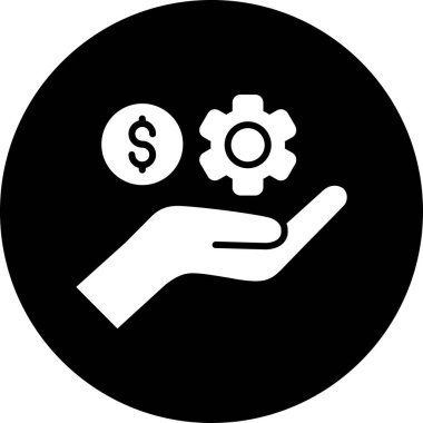 Dolar. Web simgesi basit illüstrasyon