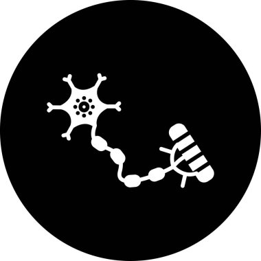 covid 19 virüs simgesi, koronavirüs enfeksiyonu, virüs simgesi, vektör illüstrasyonu