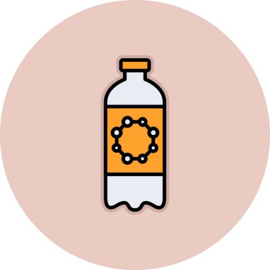 Şişe. Web simgesi basit illüstrasyon