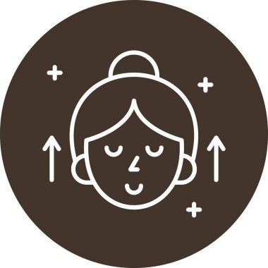 Gülümseme ikonu vektör çizimi ile mutlu yüz