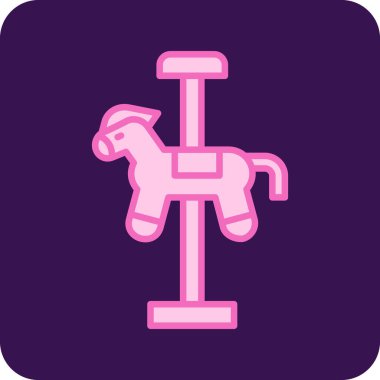 at simgesi vektör illüstrasyonu