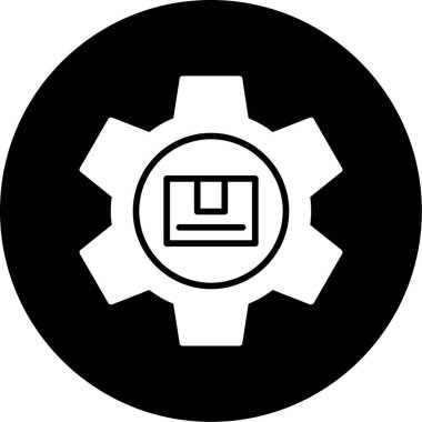 Bir dişlinin modern simgesinin vektör çizimi