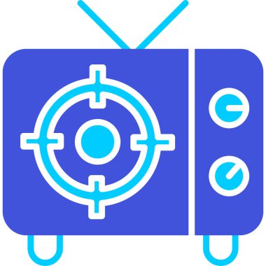 Televizyon. Web simgesi basit illüstrasyon